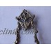Vintage Ornate Brass 10" Tabletop Easel Picture Display Plate Art Stand Holder   173460373909